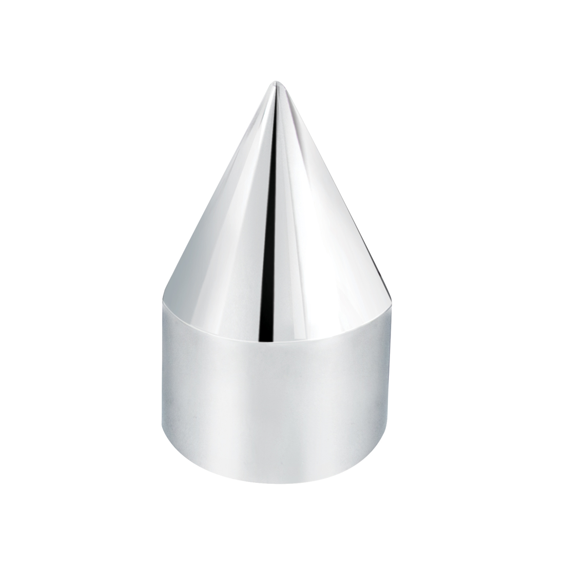 9/16" X 1-1/2" Chrome Plastic Spike Nut Cover - Push-On (Bulk)