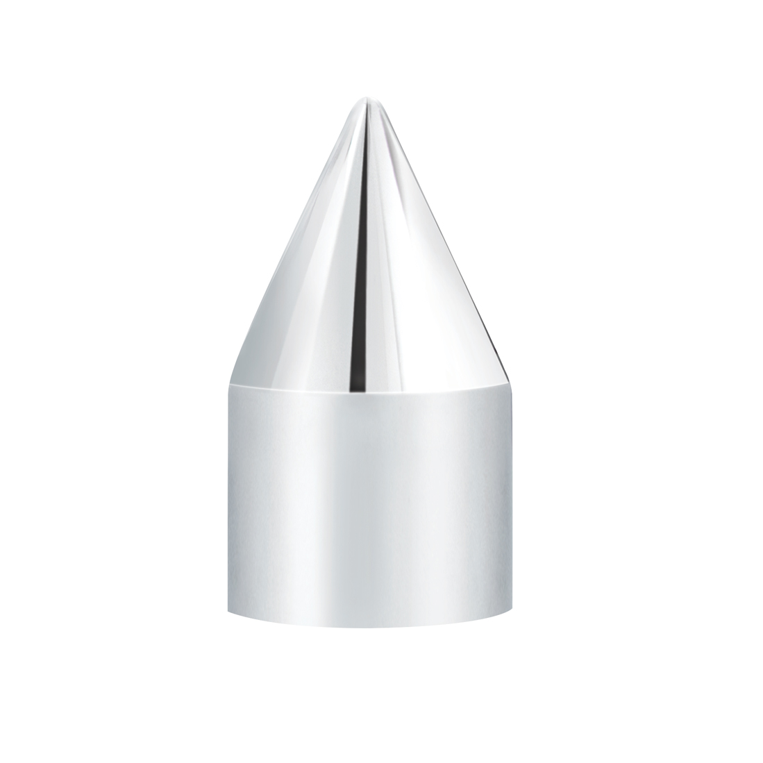 5/8" X 2" Chrome Plastic Spike Nut Cover - Push-On (Bulk) - Thumbnail 2