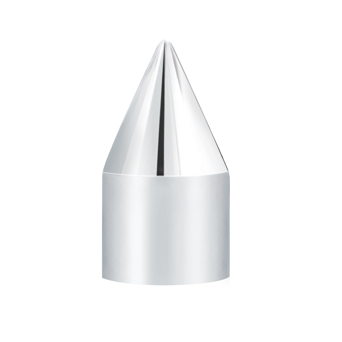 11/16" X 2-1/16" Chrome Plastic Spike Nut Cover - Push-On (Bulk) - Thumbnail 2