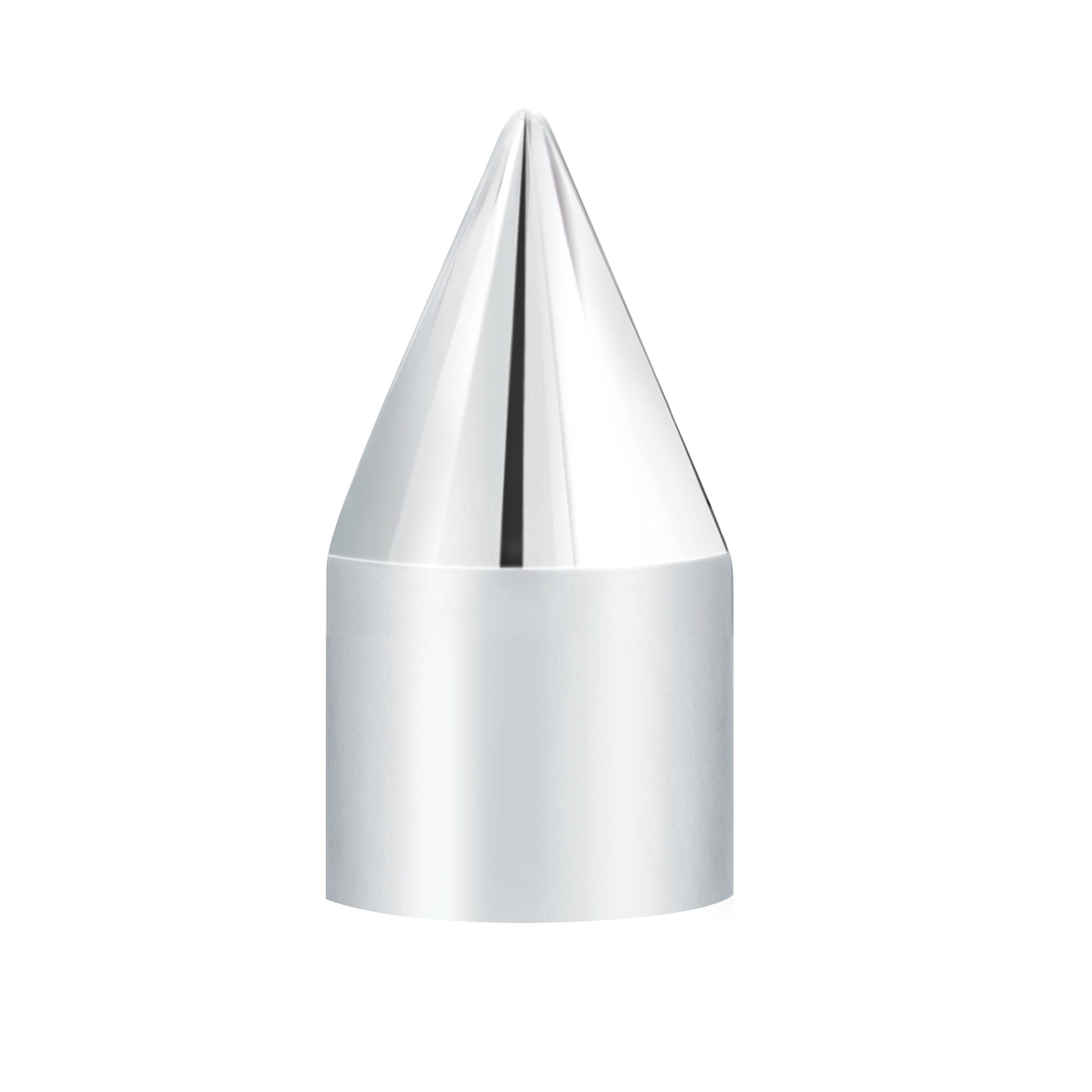3/4" X 2-5/16" Chrome Plastic Spike Nut Cover - Push-On (Bulk) - Thumbnail 2