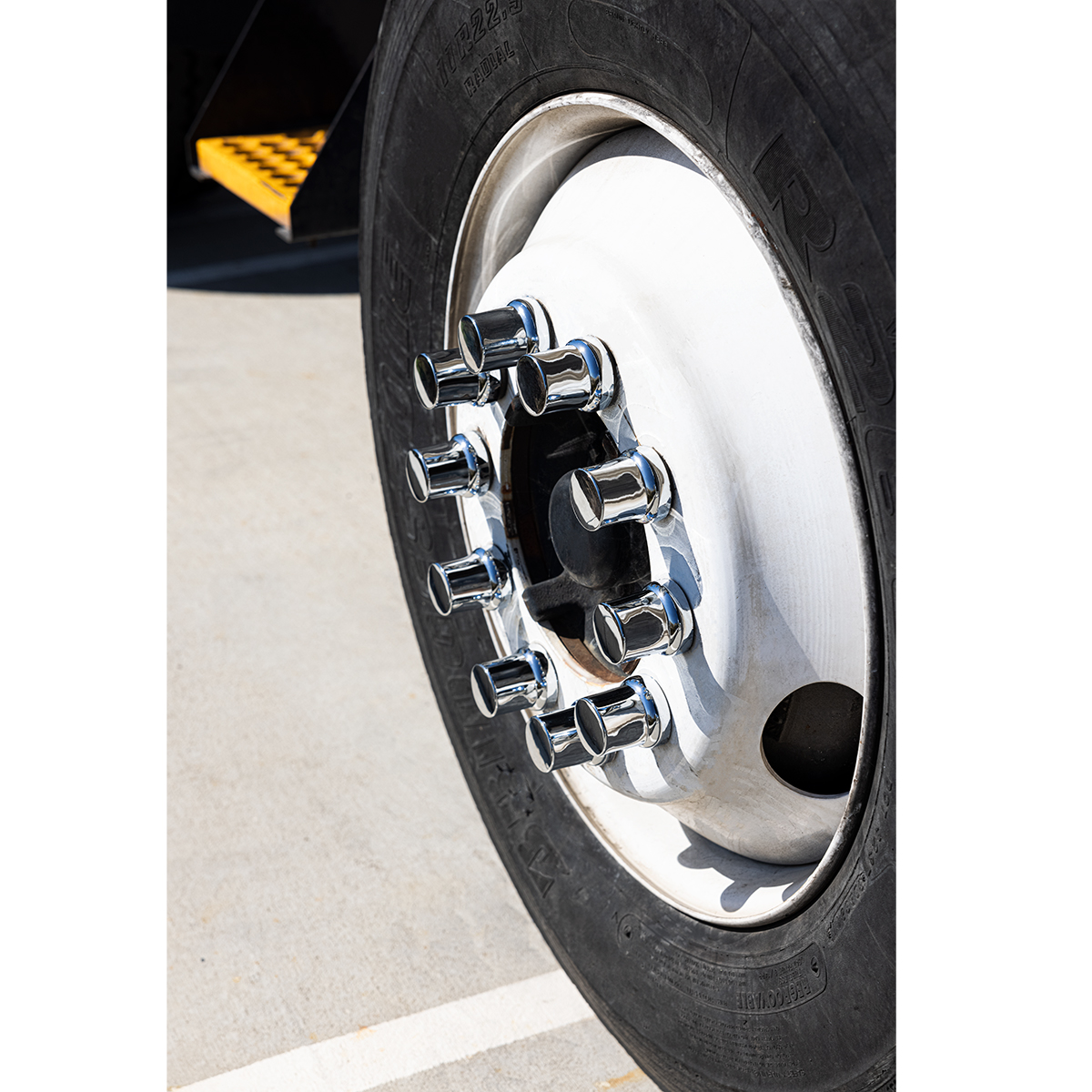 33mm X 2" Chrome Plastic Flat Top Nut Covers With Flange - Push-On (10-Pack) - Thumbnail 3