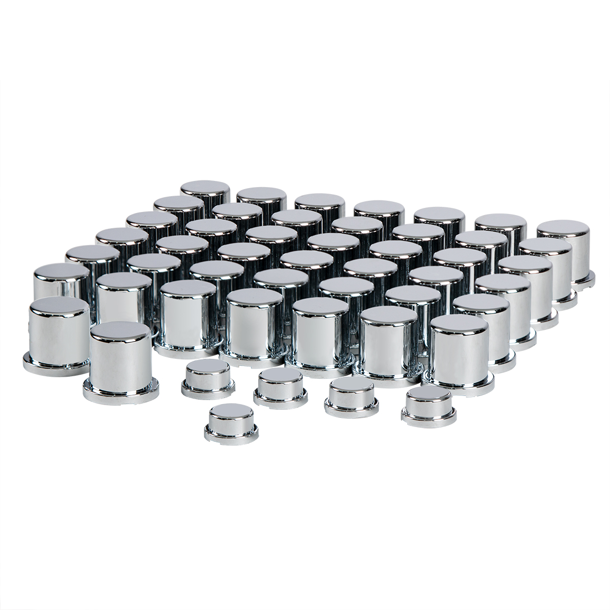 Chrome Plastic Huck Rivet/Nut Cover Set - Thumbnail 3