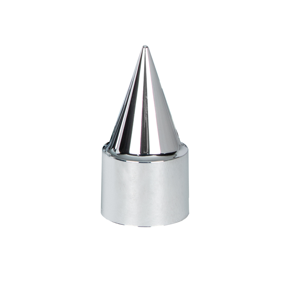 33mm X 4-1/4" Chrome Plastic Stiletto Nut Cover - Thread-On (Bulk) - Thumbnail 5