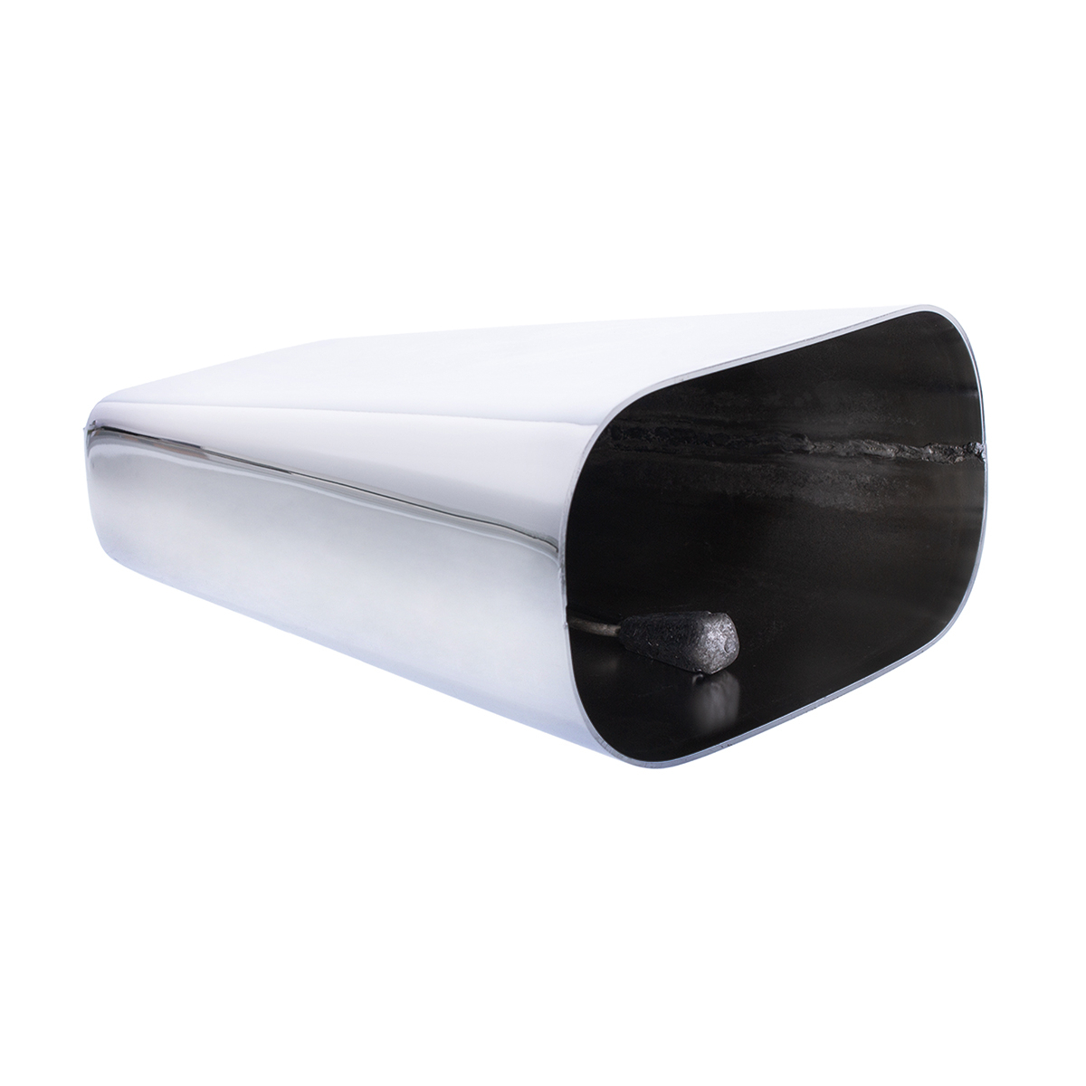 6-3/4" Chrome Large Cow Bell - Thumbnail 5