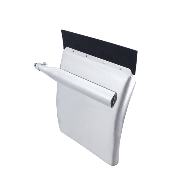 24" X 24" Stainless Quarter Fender Set - Triangle Bracket - Thumbnail 2