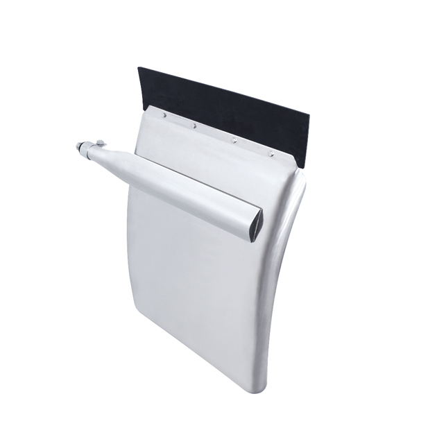 24" X 29" Stainless Quarter Fender Set - Triangle Bracket - Thumbnail 2