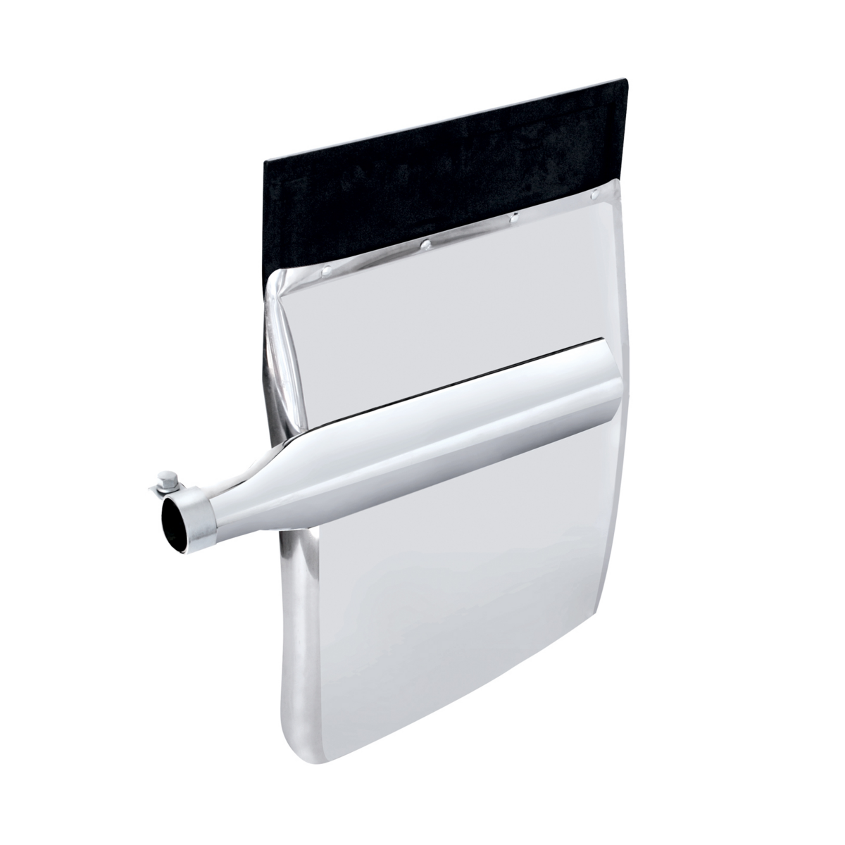 24" X 29" Stainless Quarter Fender Set - Triangle Bracket - Thumbnail 4