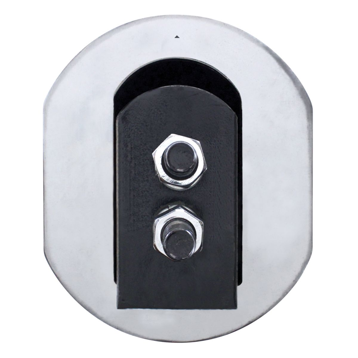 30" Chrome Heavy Duty Mud Flap Hangers - 1-1/8" Bolt Pattern (Pair) - Thumbnail 3