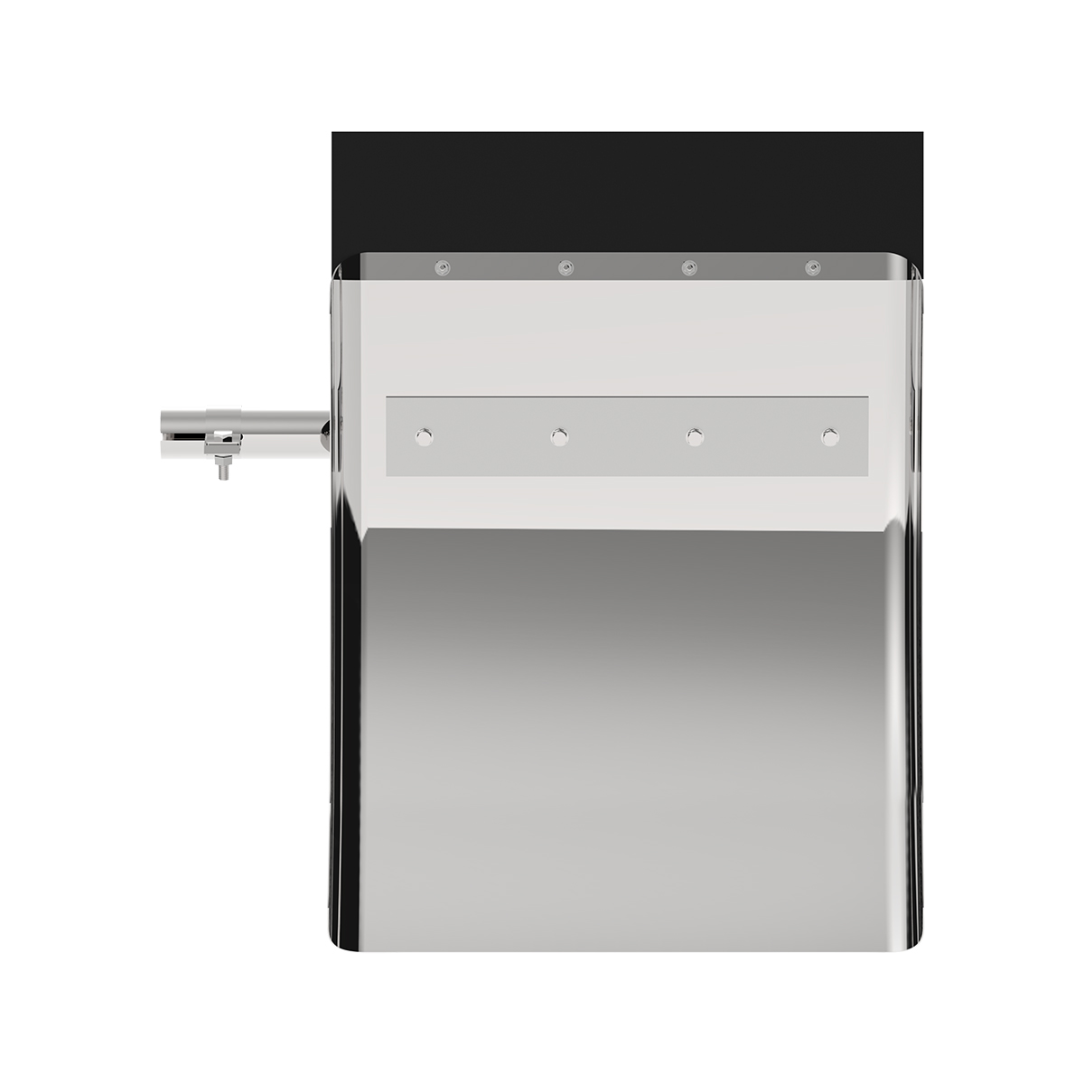 24" X 27" 430 Stainless Quarter Fender With Tube Bracket Set (Pair) - Thumbnail 4