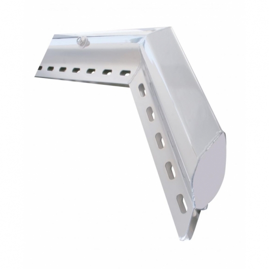 30" 430SS 45-Degree Angled Heavy Duty Mud Flap Hangers-2.5" Bolt Pattern (Pair) - Thumbnail 2