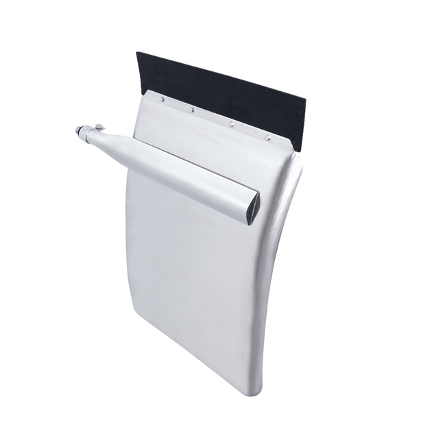 24" x 34" Stainless Quarter Fender Set - Triangle Bracket - Thumbnail 2