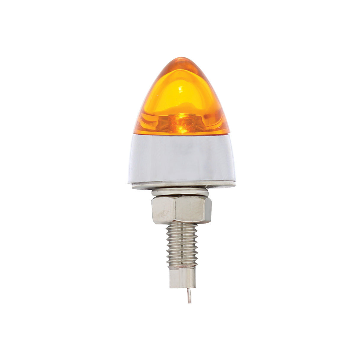 LED Bullet License Plate Fastener - Amber (2-Pack) - Thumbnail 2