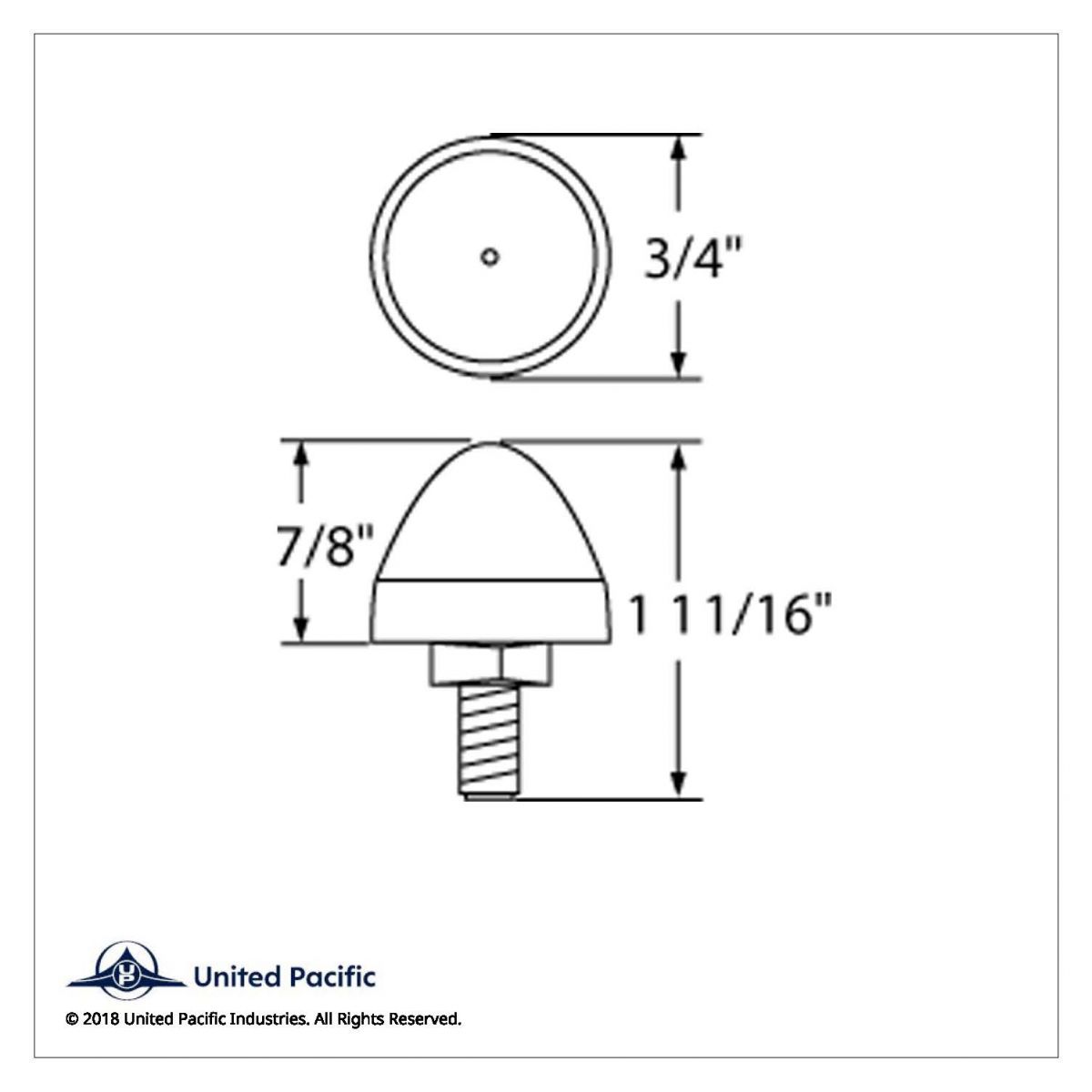LED Bullet License Plate Fastener - Amber (2-Pack) - Thumbnail 5