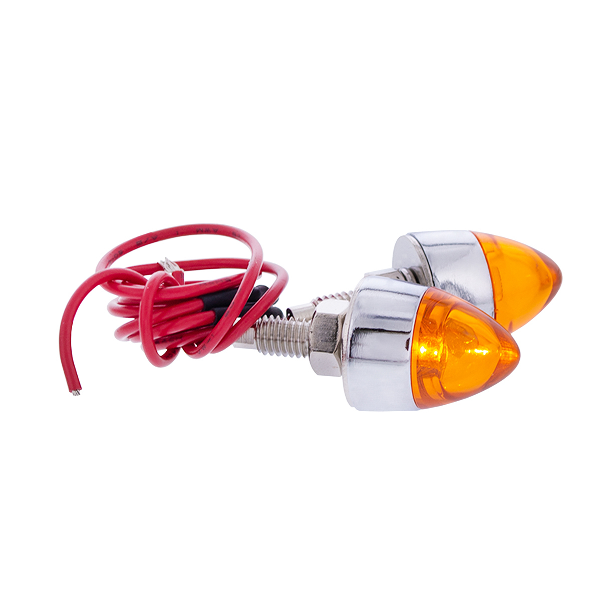 LED Bullet License Plate Fastener - Amber (2-Pack) - Thumbnail 10