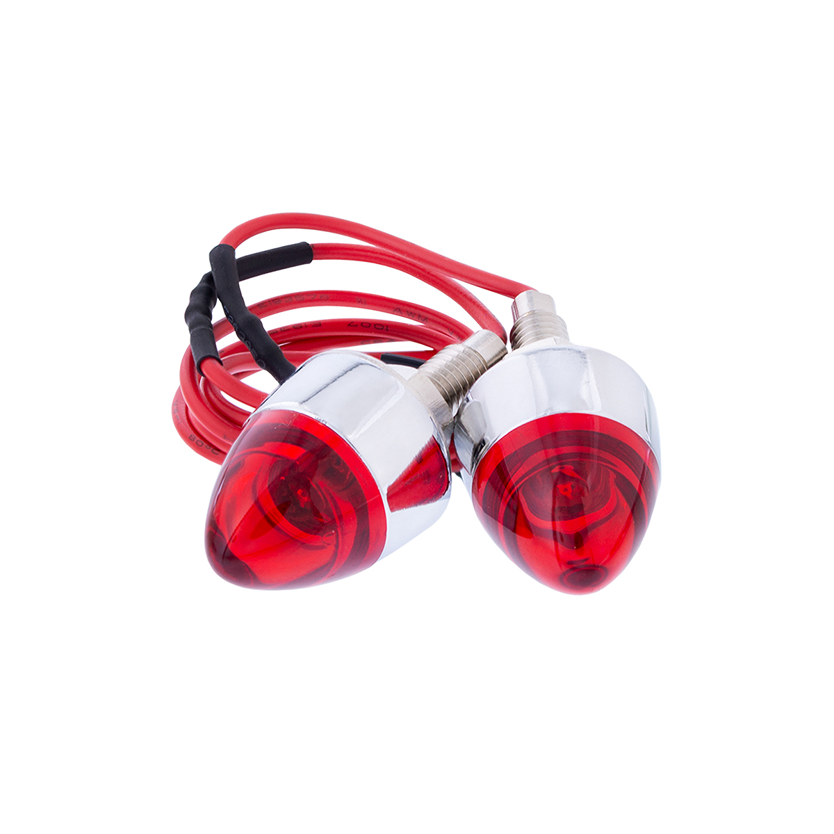 LED Bullet License Plate Fastener - Red (2-Pack) - Thumbnail 9