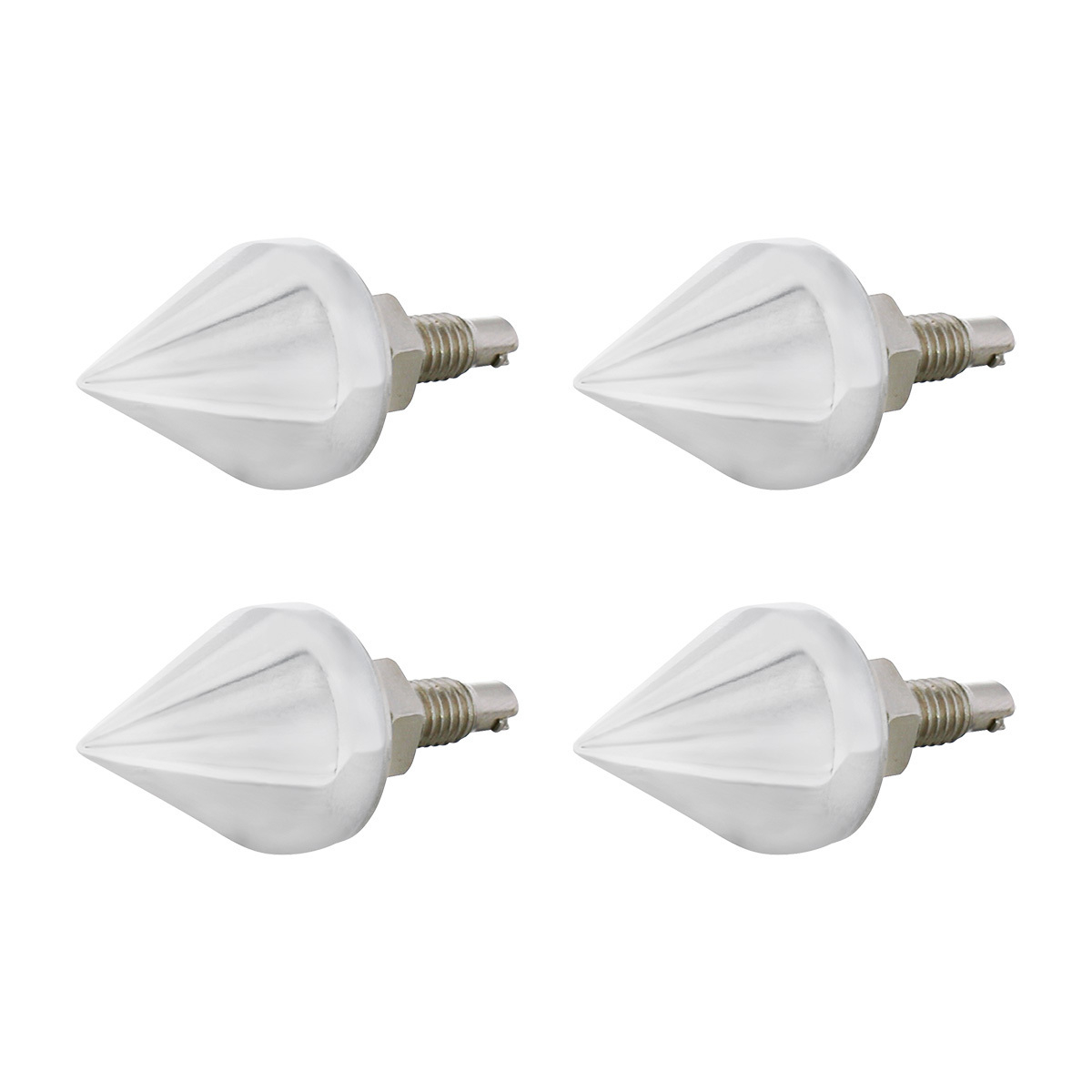 Chrome Spike License Plate Fastener (4-Pack) - Thumbnail 5