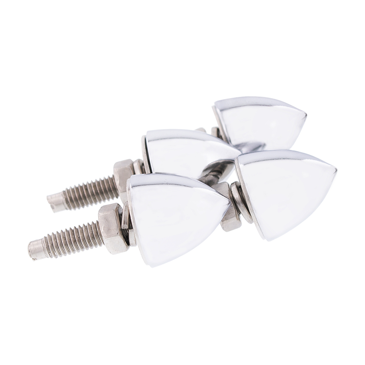 Chrome Bullet License Plate Fastener (4-Pack) - Thumbnail 7