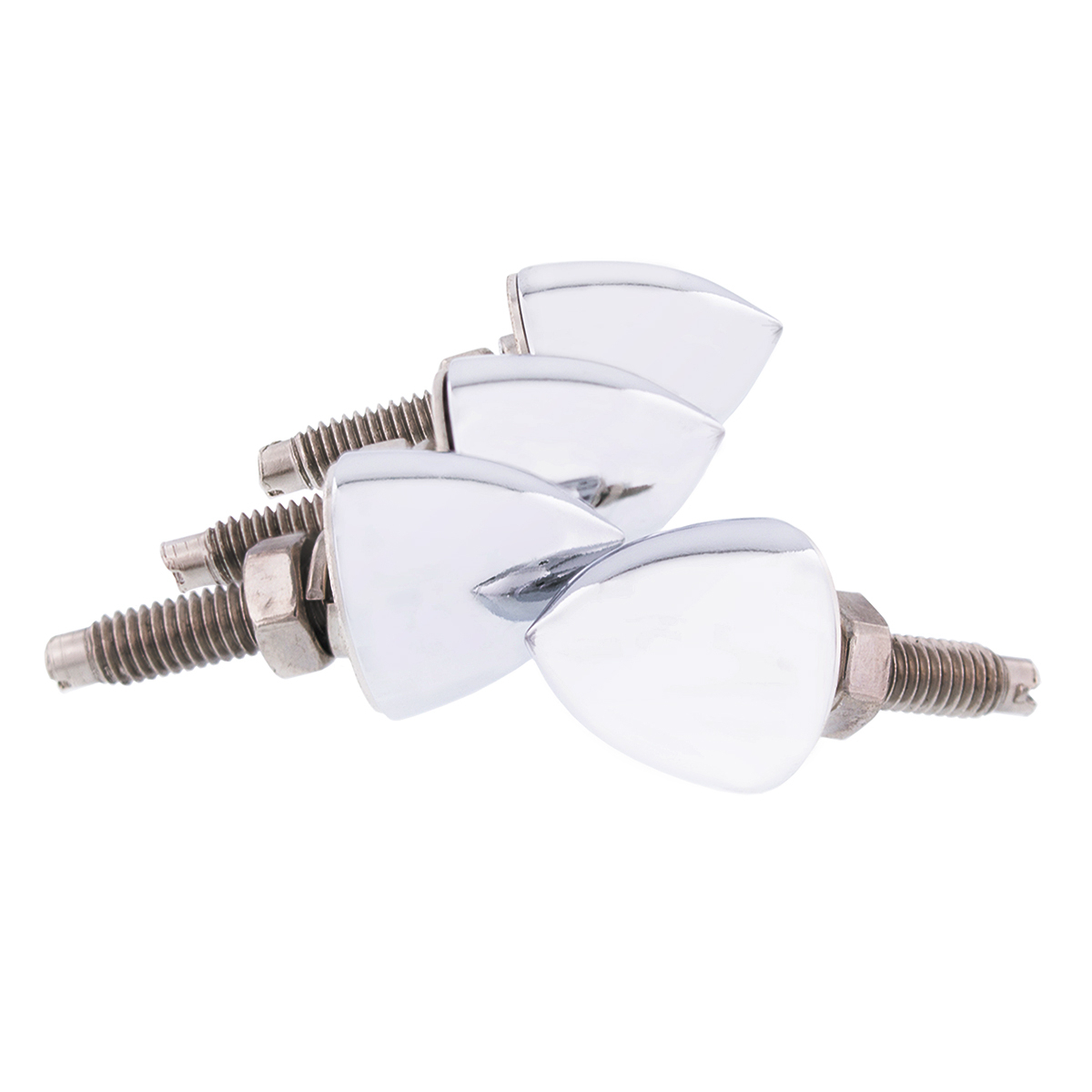 Chrome Bullet License Plate Fastener (4-Pack) - Thumbnail 8