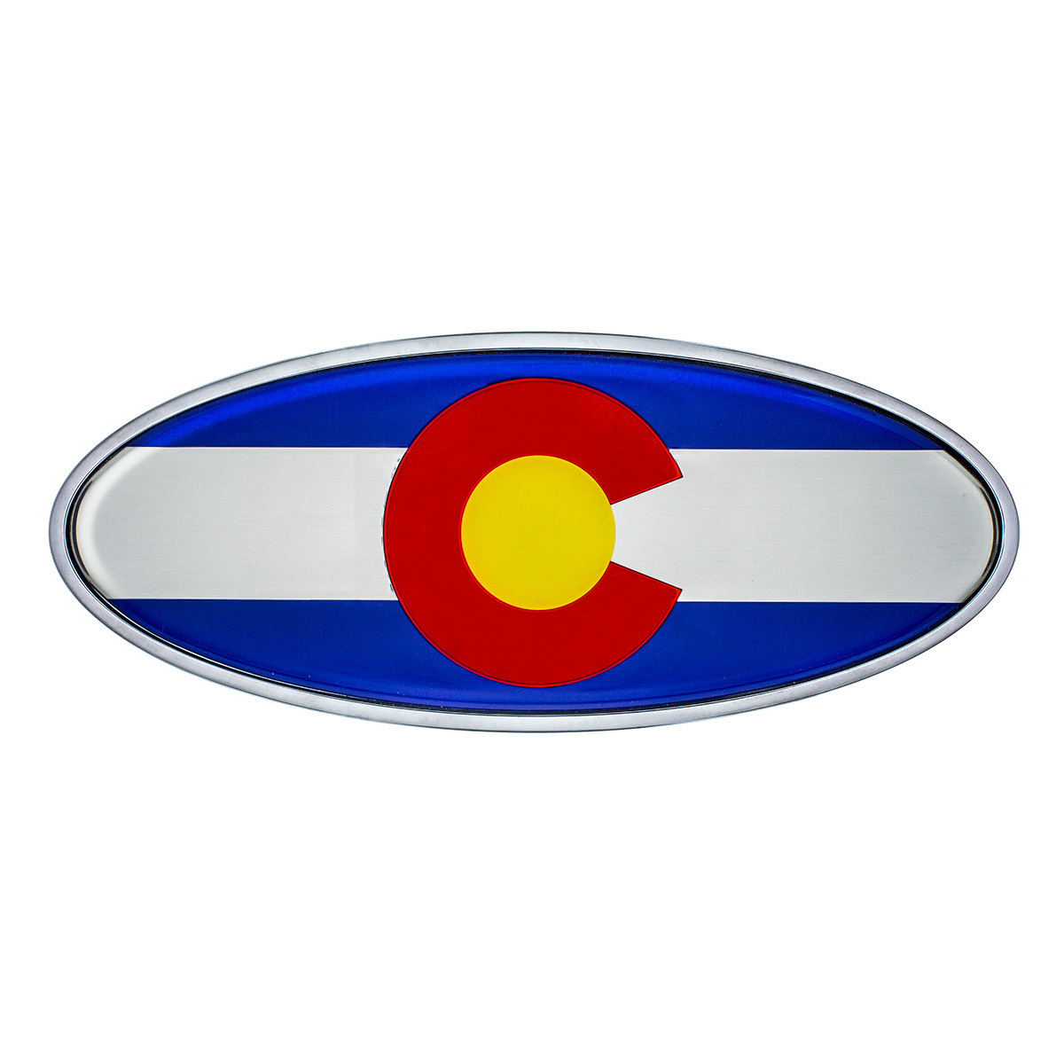 Chrome Die Cast Colorado Flag Emblem - Thumbnail 6