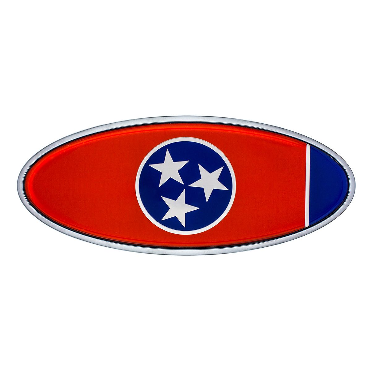 Chrome Die Cast Tennessee Flag Emblem