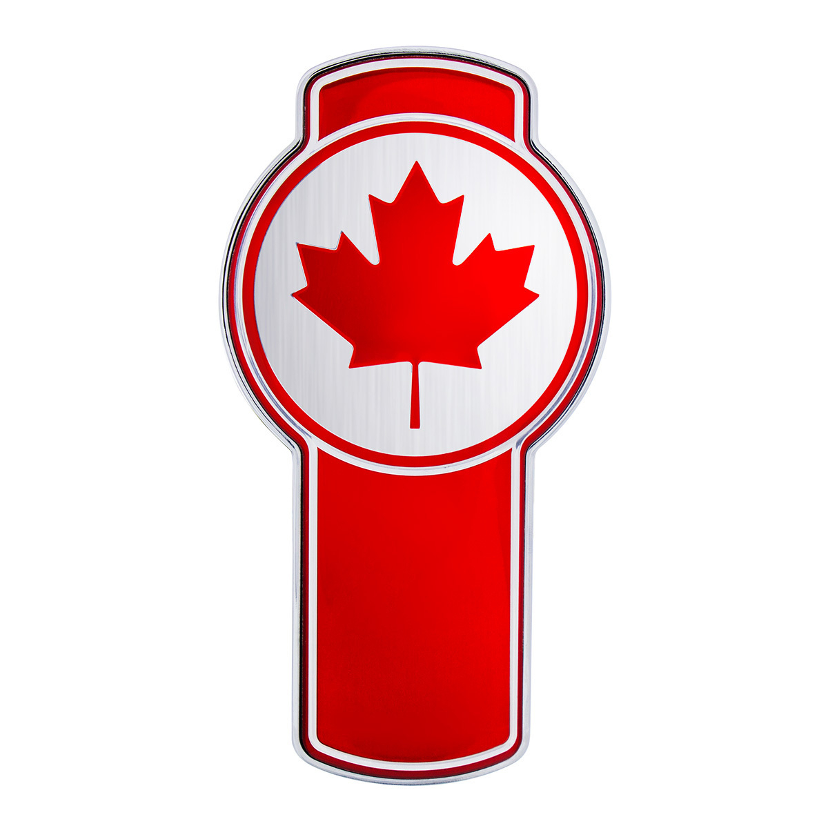Chrome Die Cast Canada Flag Emblem - Thumbnail 5