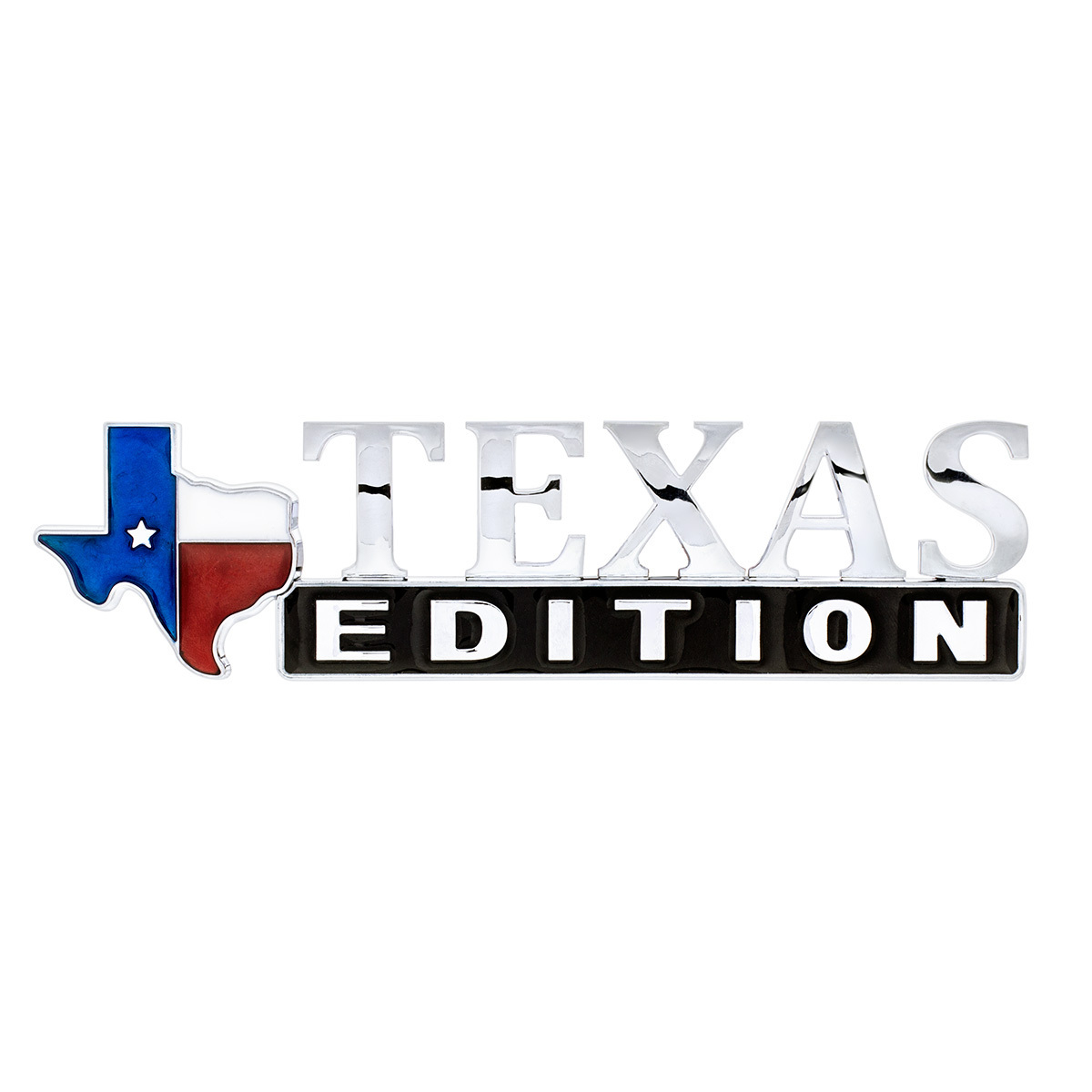 Chrome Die Cast "Texas Edition" Accent Emblem - Thumbnail 6