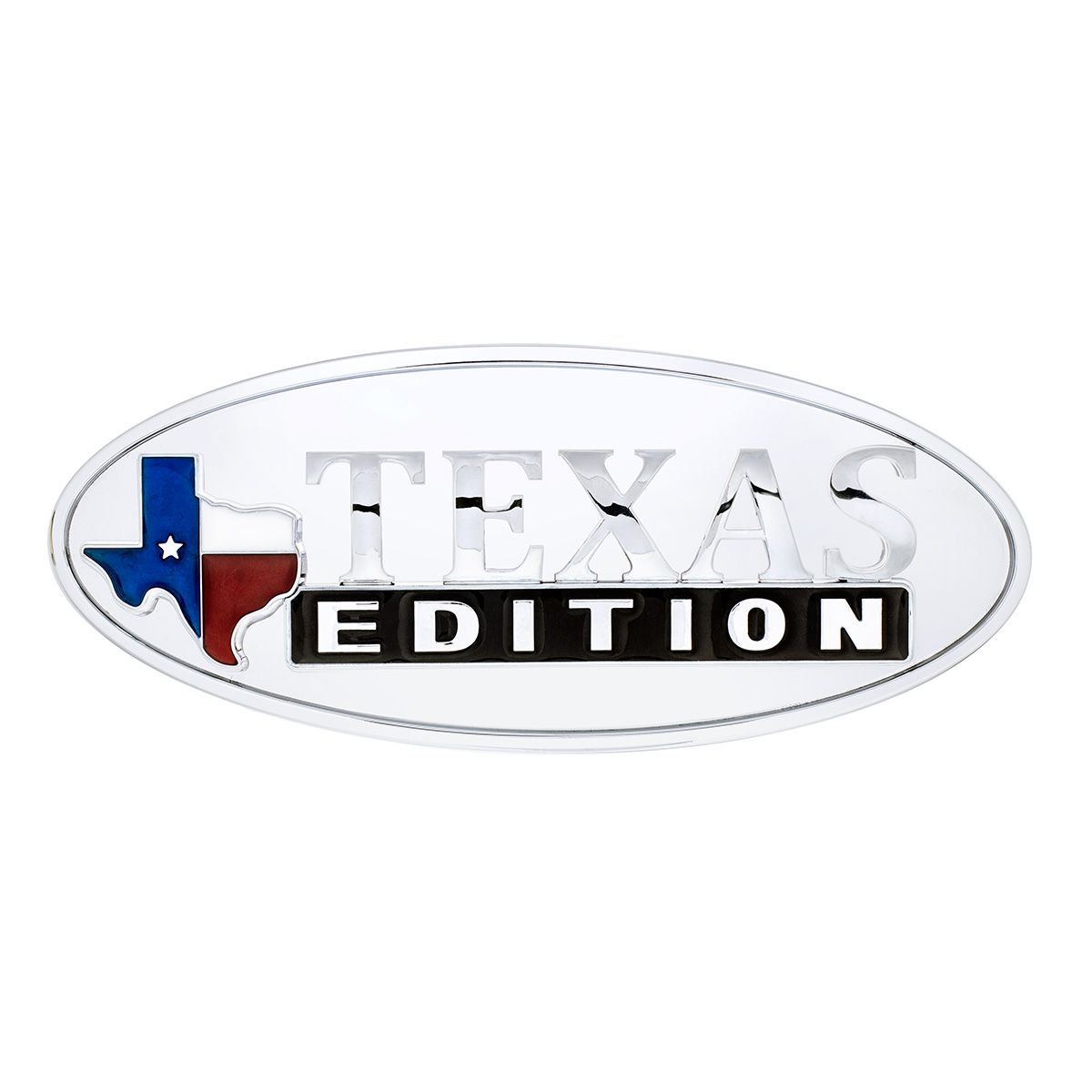 Chrome Die Cast Oval Emblem - "Texas Edition"