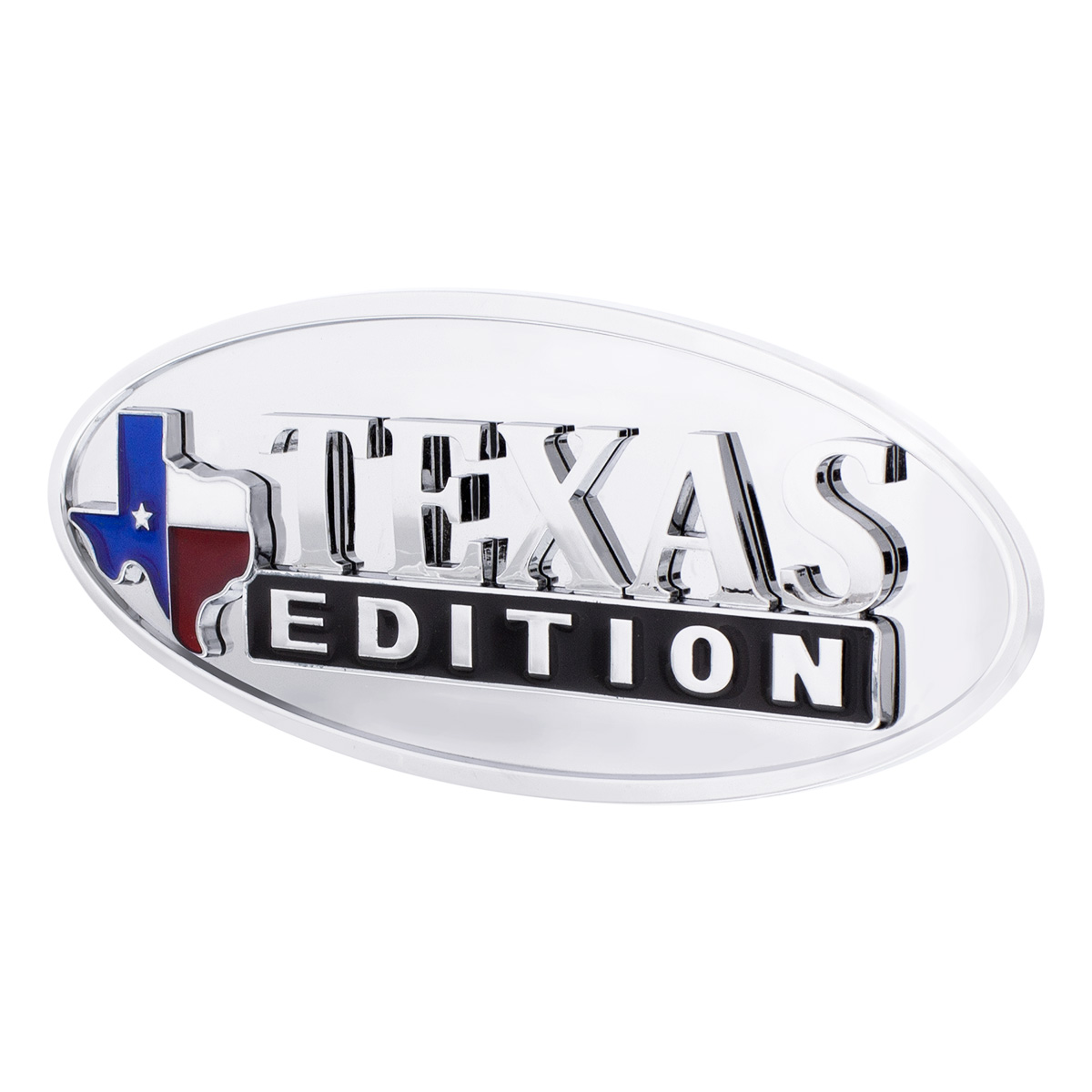 Chrome Die Cast Oval Emblem - "Texas Edition" - Thumbnail 2