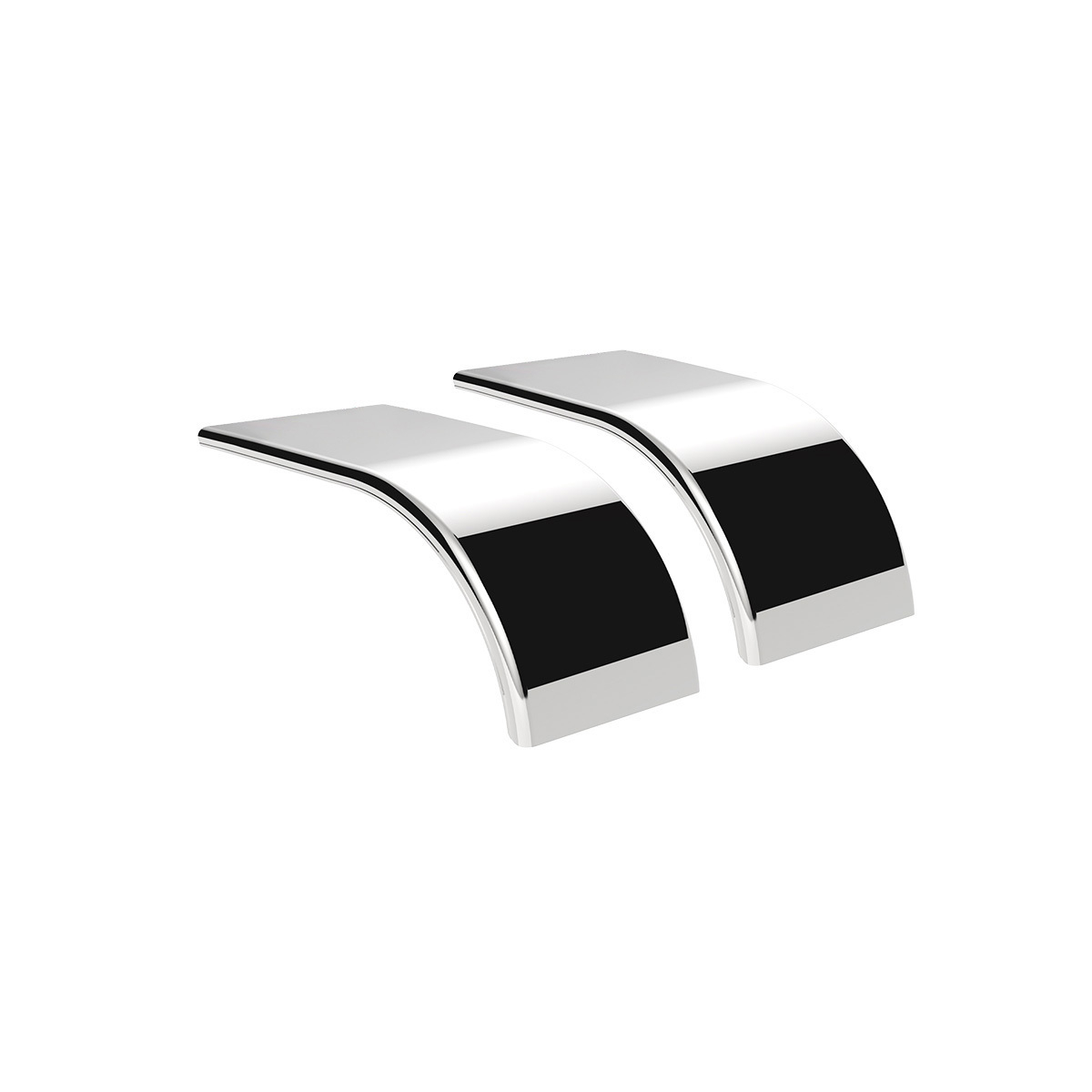 66" 430 Stainless Steel (16ga) Smooth Half Fender - SE Series (Pair) - Thumbnail 11