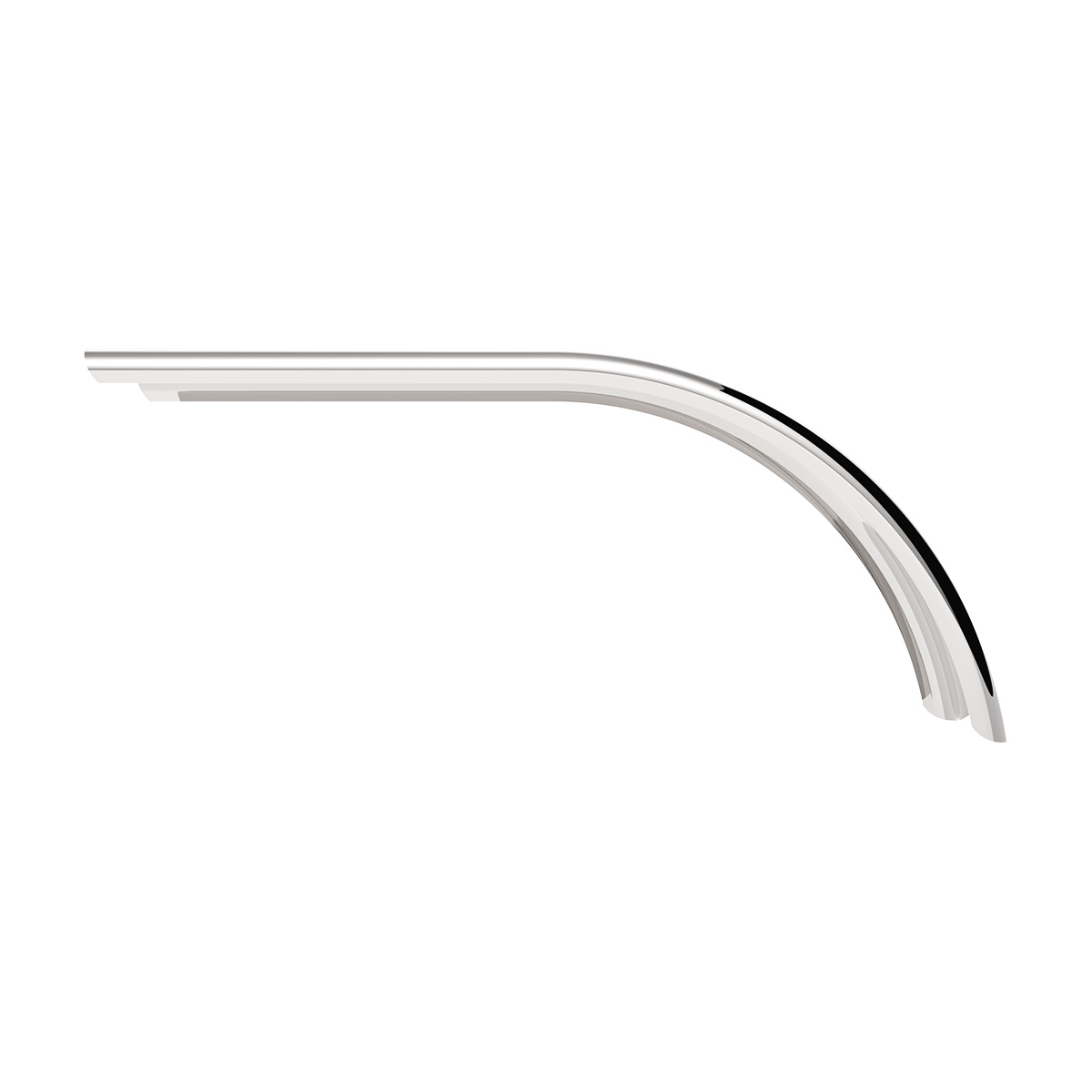 60" 430 Stainless Steel (16ga) Roll Formed Edge Smooth Half Fender - SS Series (Pair) - Thumbnail 6