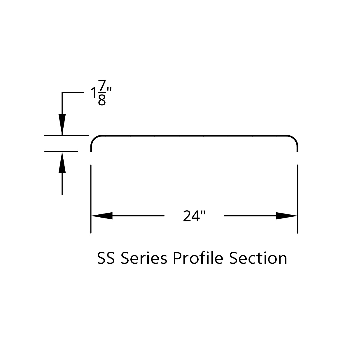 66" 430 Stainless Steel (16ga) Roll Formed Edge Smooth Half Fender - SS Series (Pair) - Thumbnail 3