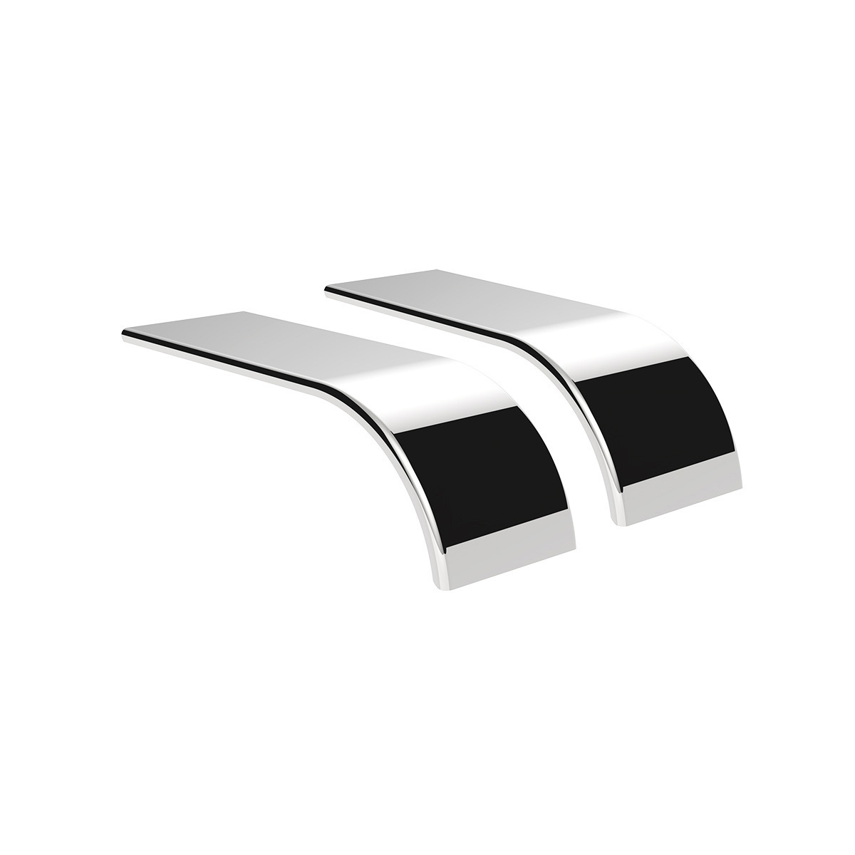 80" 430 Stainless Steel (16ga) Roll Formed Edge Smooth Half Fender - SS Series (Pair) - Thumbnail 12