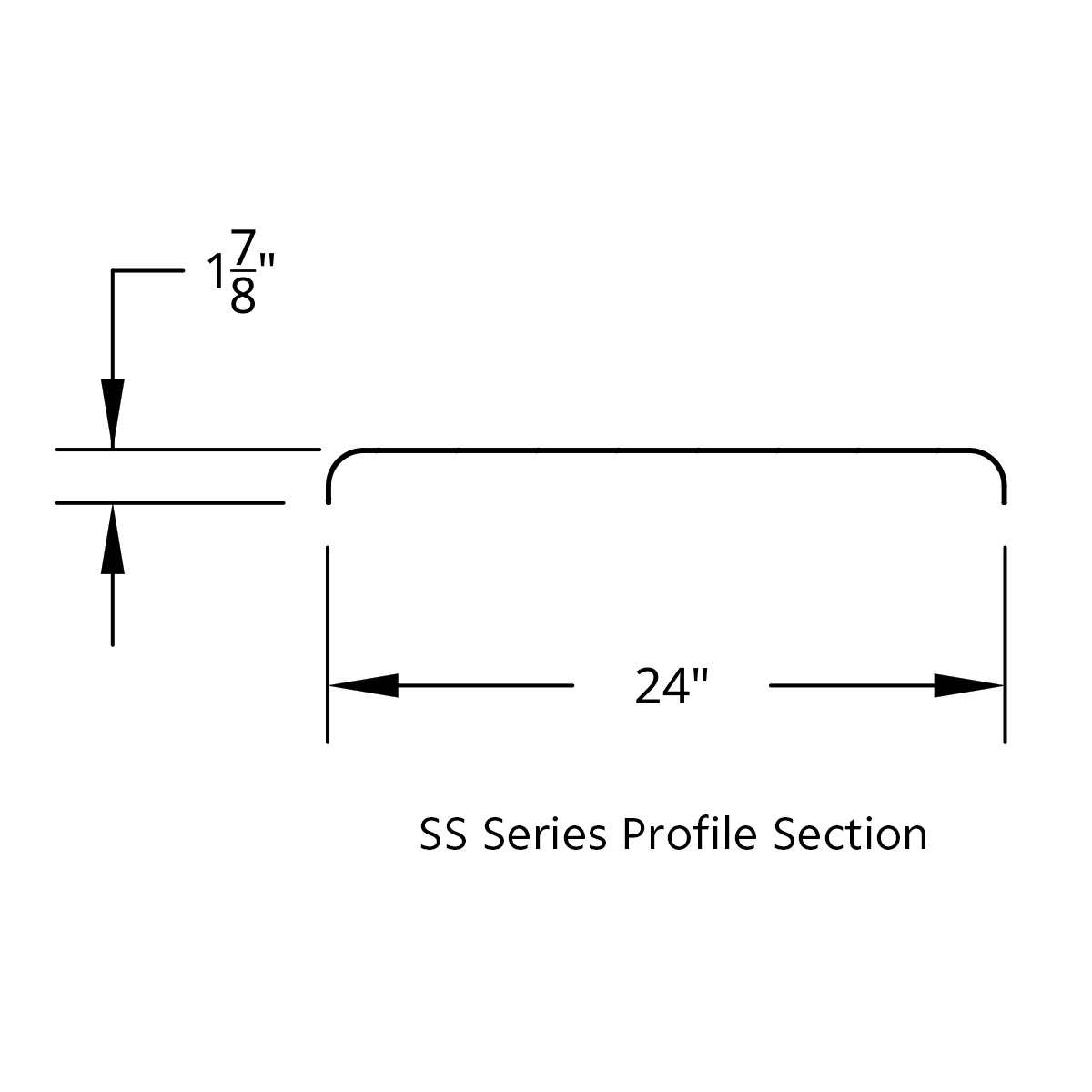 120" 430 Stainless Steel (16ga) Roll  Formed Edge Smooth Full Fender 60" Spread - SS Series (Pair) - Thumbnail 3