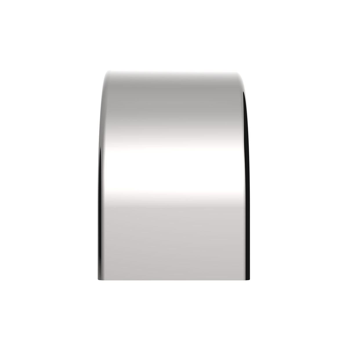 80" 430 Stainless Steel (16ga) Roll Formed Edge Smooth Half Fender/Long Drop - SS Series (Pair) - Thumbnail 4