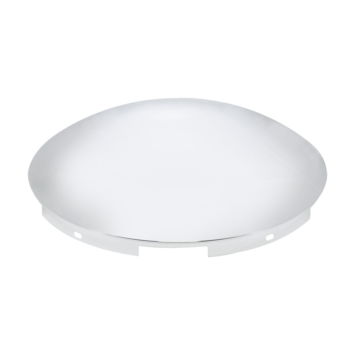 5 Even Notched Stainless Steel Dome Front Hubcap - 7/16" Lip - Thumbnail 4