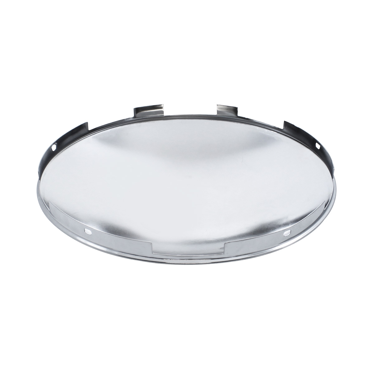 6 Uneven Stainless Steel Dome Front Hubcap - 7/16" Lip - Thumbnail 3