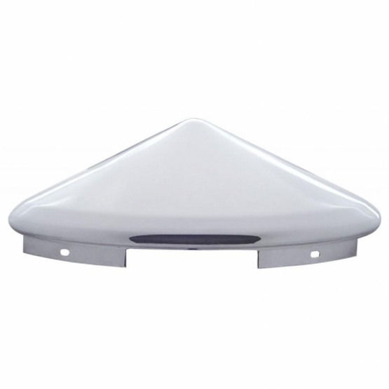 4 Even Notched Stainless Steel Pointed Front Hubcap - 7/16" Lip - Thumbnail 2