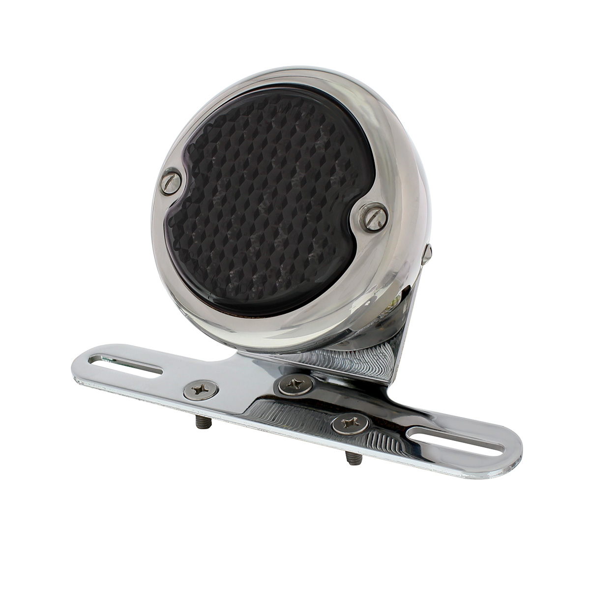 Chrome Motorcycle Rear Fender LP Bracket With 1933-36 Ford Style LED Tail Light - Thumbnail 4