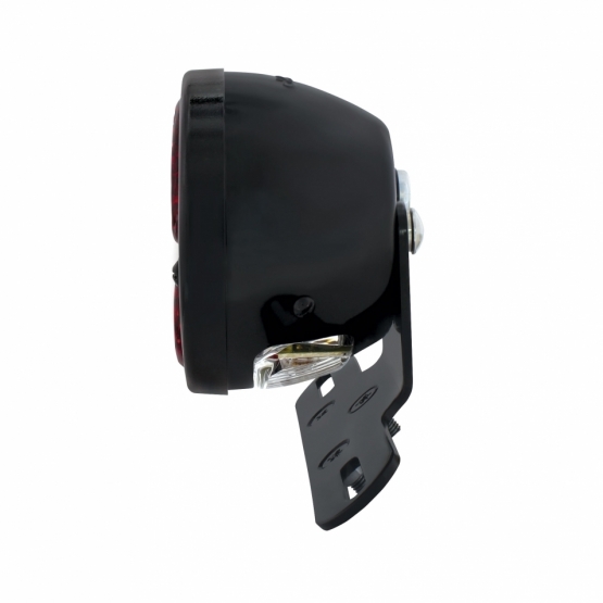 Black Motorcycle Rear Fender Mounting Bracket With 1928 LED "DUO Lamp" Tail Light - Thumbnail 5