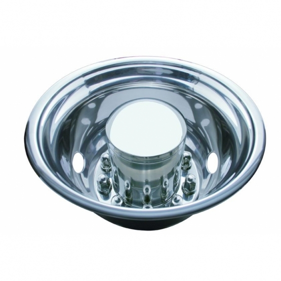 22.5" O.D. Stainless Rear Wheel Simulator Set - 2 Vent Hole, Hub Piloted
