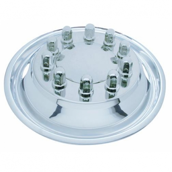 22.5" OD Stainless Front Wheel Simulator Set - 2 Vent Hole, Hub Piloted