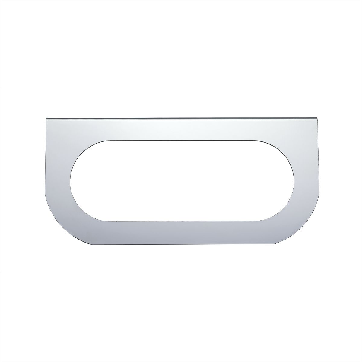 Stainless Light Bracket With Single Oval Light Cutout