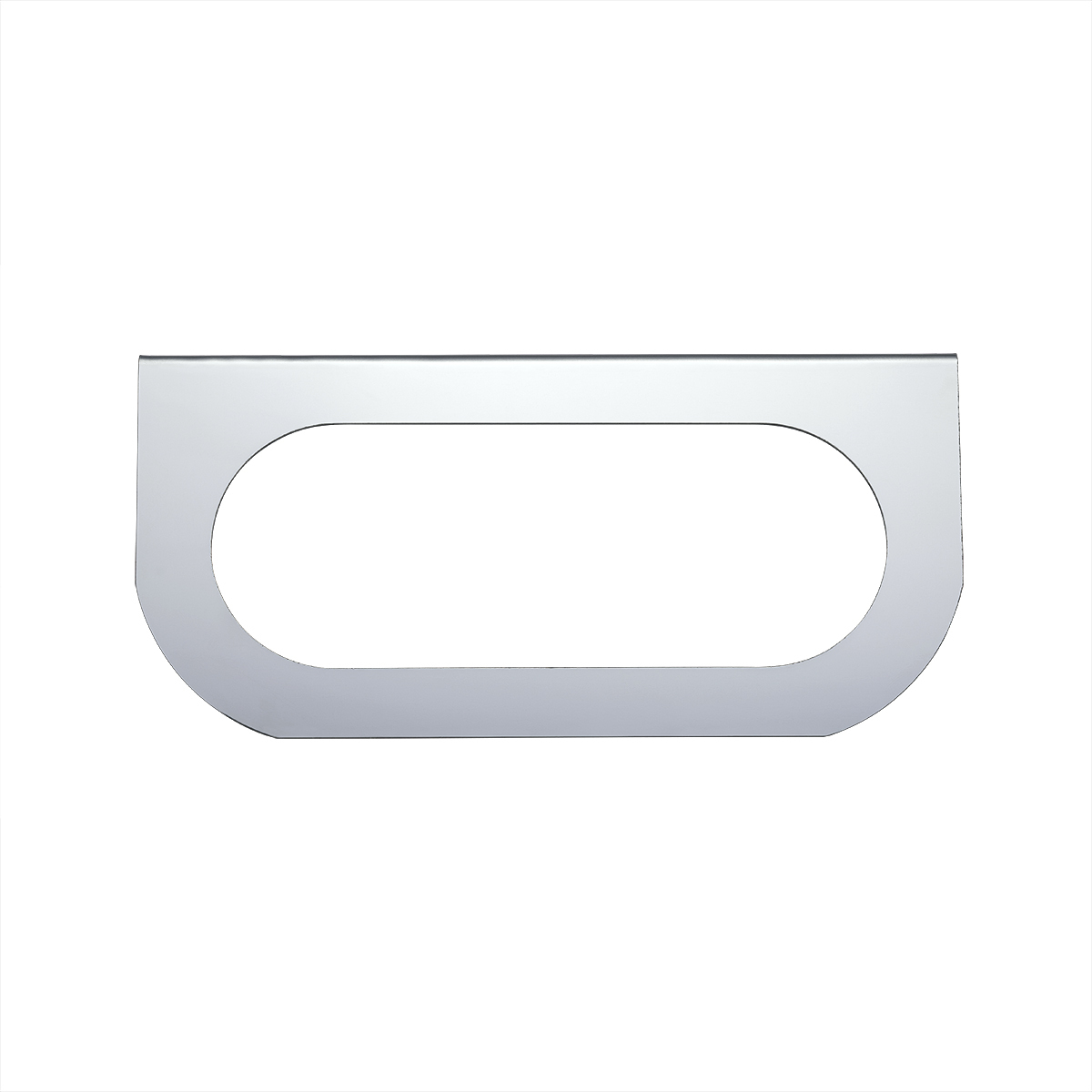 Stainless Light Bracket With Single Oval Light Cutout - Thumbnail 5