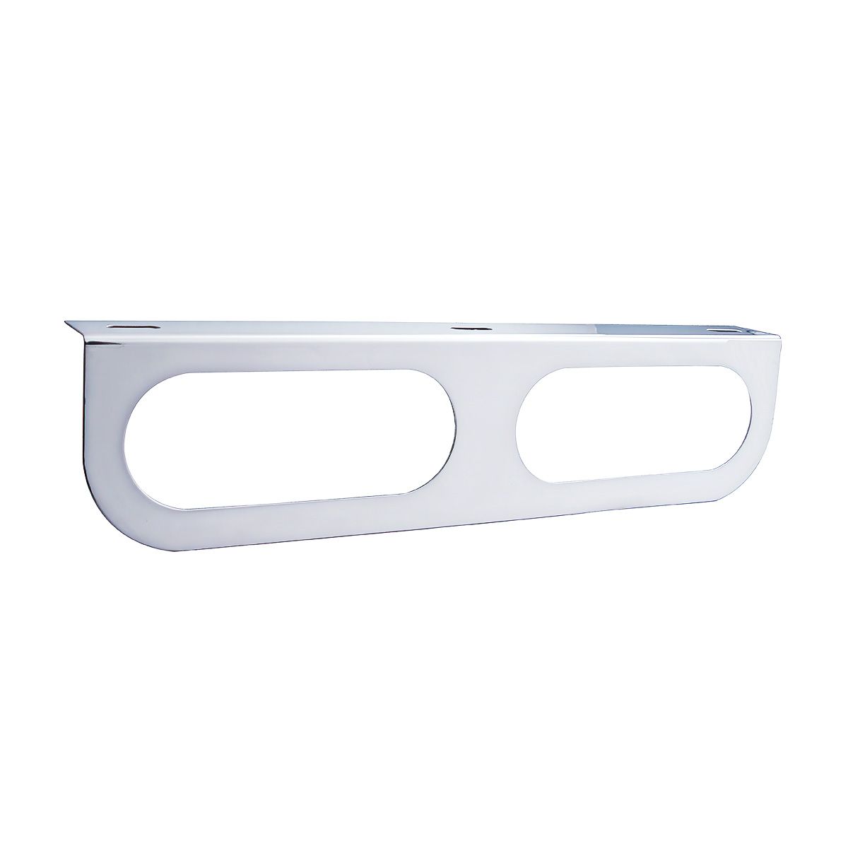 Stainless Light Bracket With 2X Oval Light Cutouts