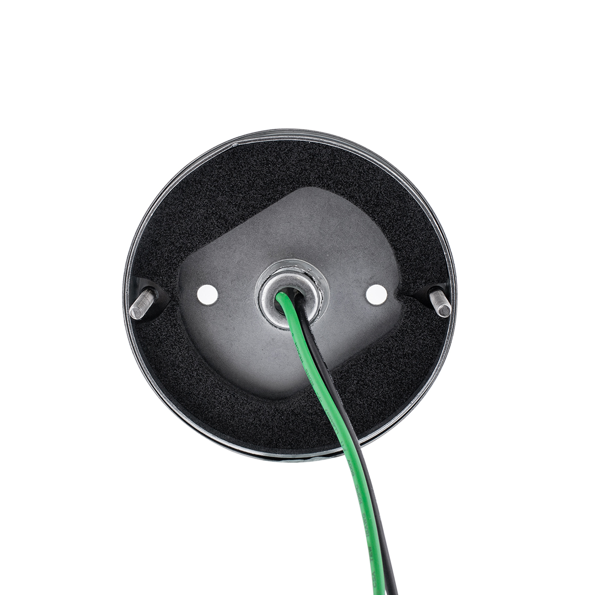 Dual Function Glass Watermelon Flush Mount Kit With LED Bulb - White LED/Clear Lens - Thumbnail 6