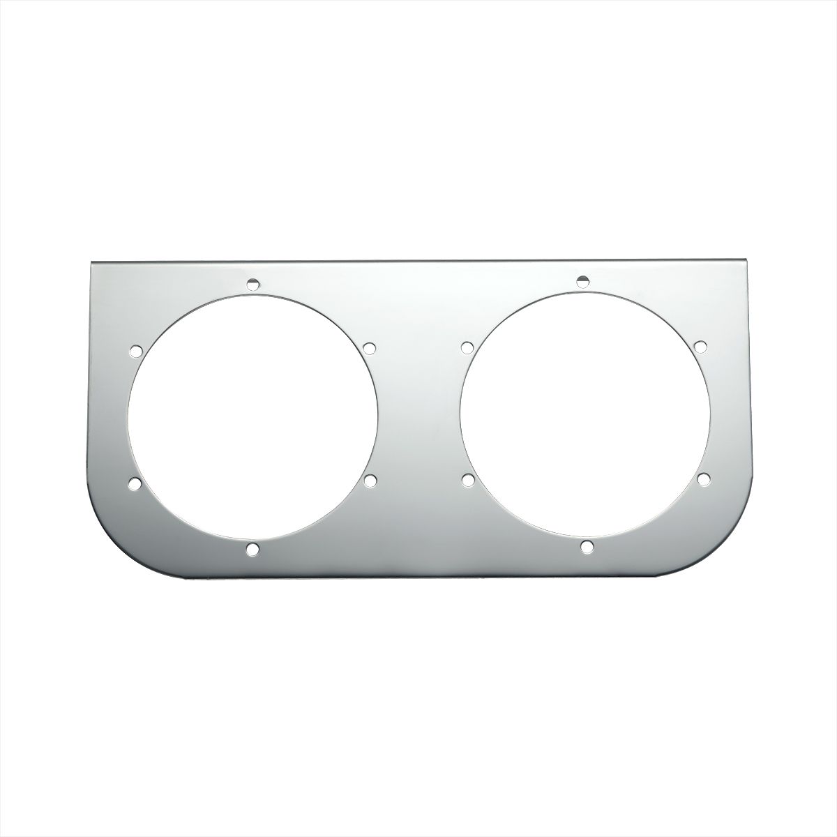 Stainless Light Bracket With 2X 4" Light Cutouts