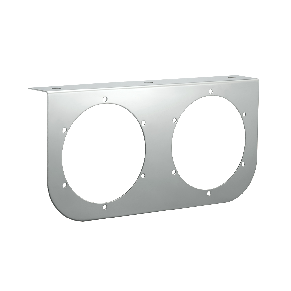 Stainless Light Bracket With 2X 4" Light Cutouts - Thumbnail 3