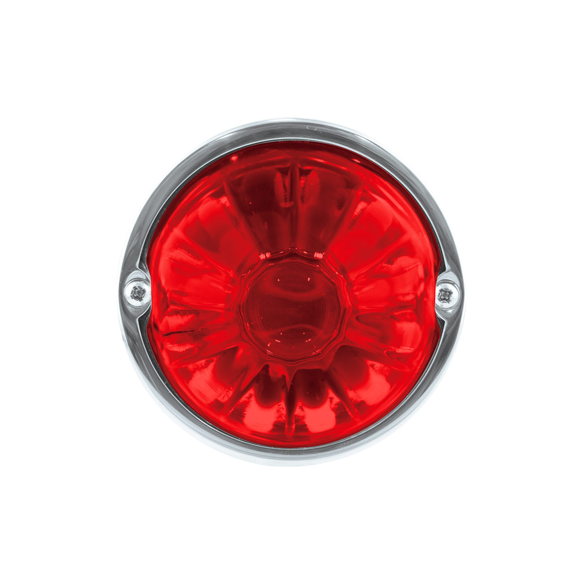 Dual Function Glass Watermelon Flush Mount Kit With LED Bulb - Red LED/Red Lens - Thumbnail 4