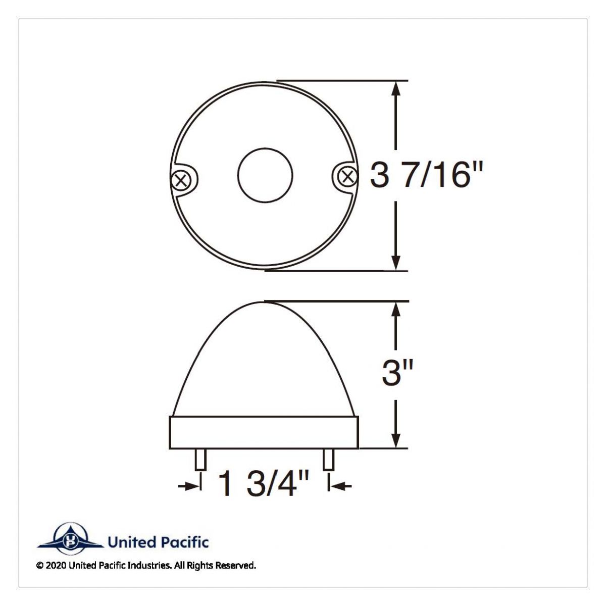 Glass Beehive Flush Mount Kit - Amber - Thumbnail 3