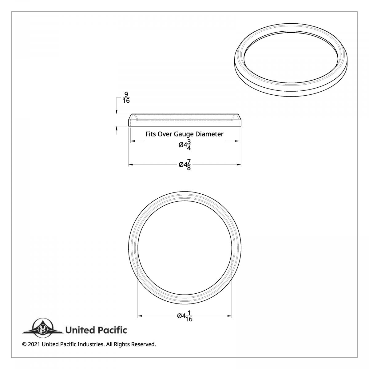 Speed/Tachometer Gauge Bezel For 1997-2010 Freightliner Century - Thumbnail 5
